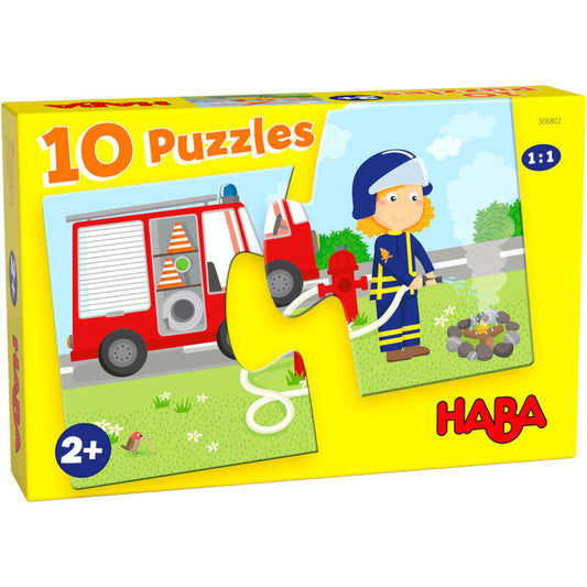 10 puzzles - Emergency vehicles - Haba