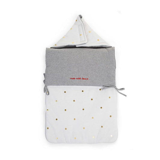 Childhome - Nid D'Ange 80x40 Jersey Gold Dots - Baby Footmuff