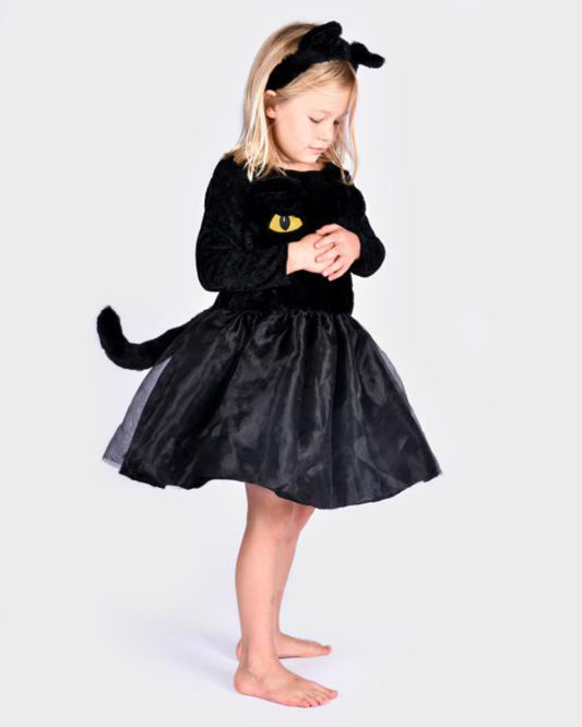 Den Goda Fen - Black cat dress with head