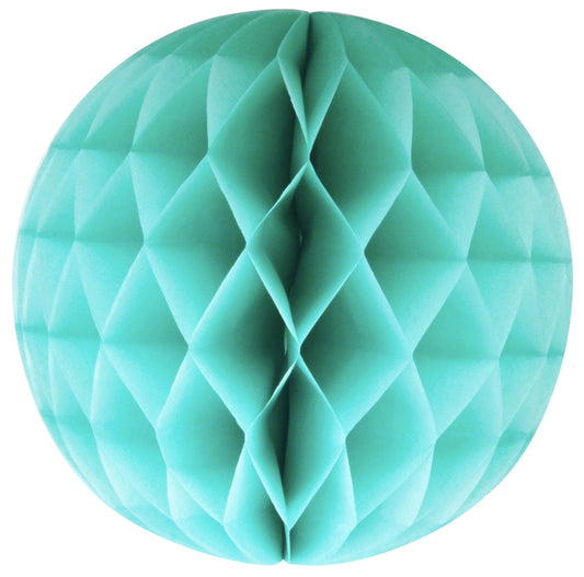 Honeycomb paper ball - aqua