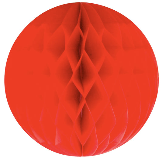Honeycomb paper ball - red