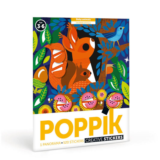 My sticker mosaic - Baby animals - Poppik.