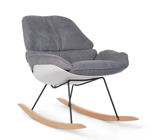 Rocking Lounge Chair - White/Grey - Childhome
