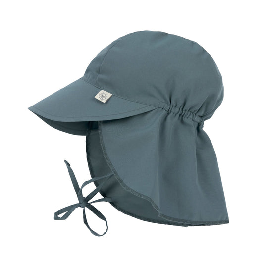 Sun Protection Flap Hat blue