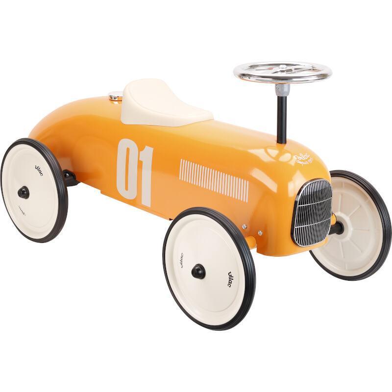 Porteur voiture vintage orange