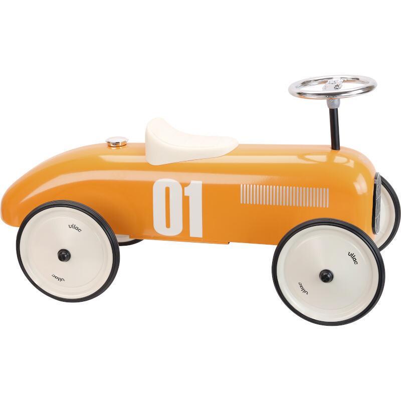 Porteur voiture vintage orange