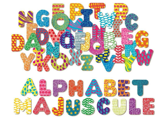 Magnets alphabet majuscule en bois - à partir de 3 ans