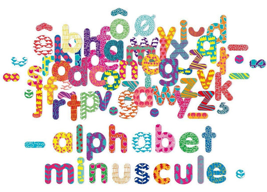 Magnets alphabet minuscule en bois - à partir de 3 ans