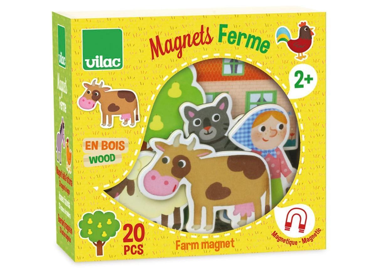 Magnets en bois Ferme