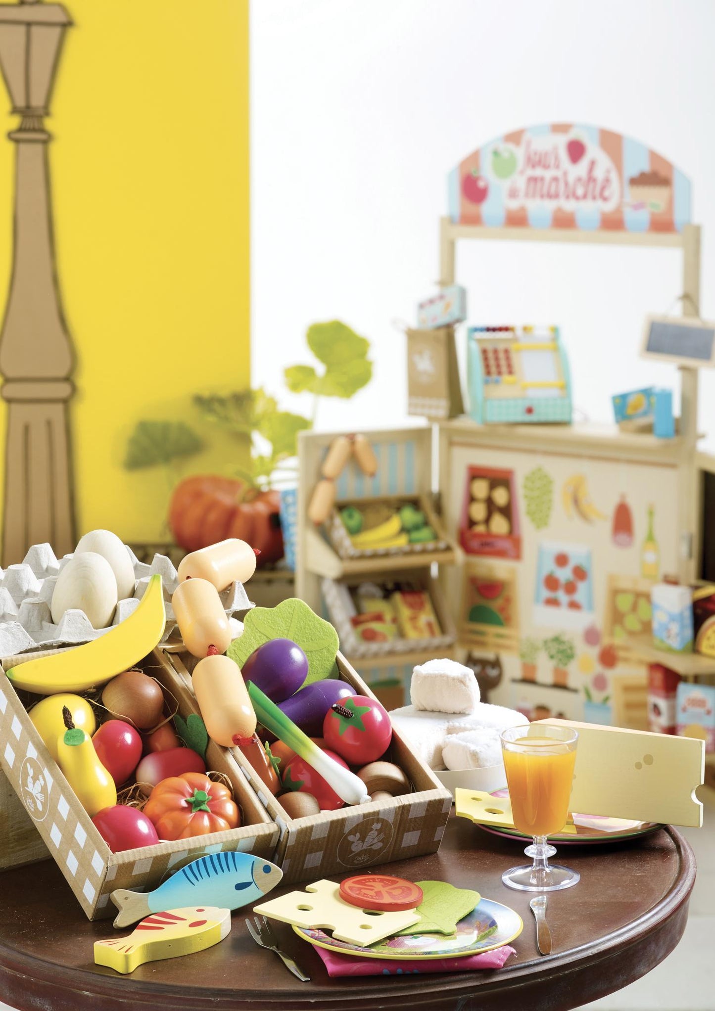 Set de fruits et légumes - Jour de marché