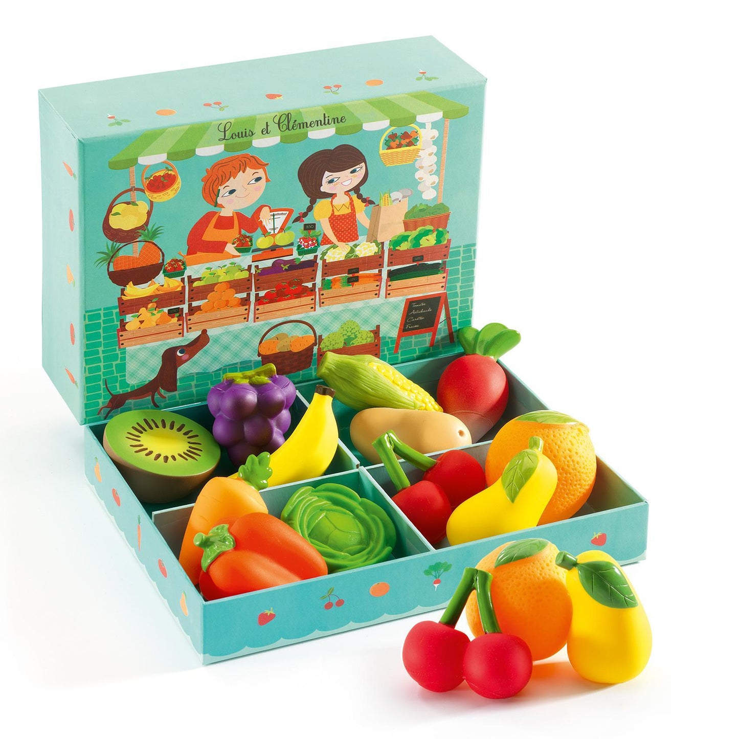 Set de 12 fruits et légumes - Louis et Clémentine