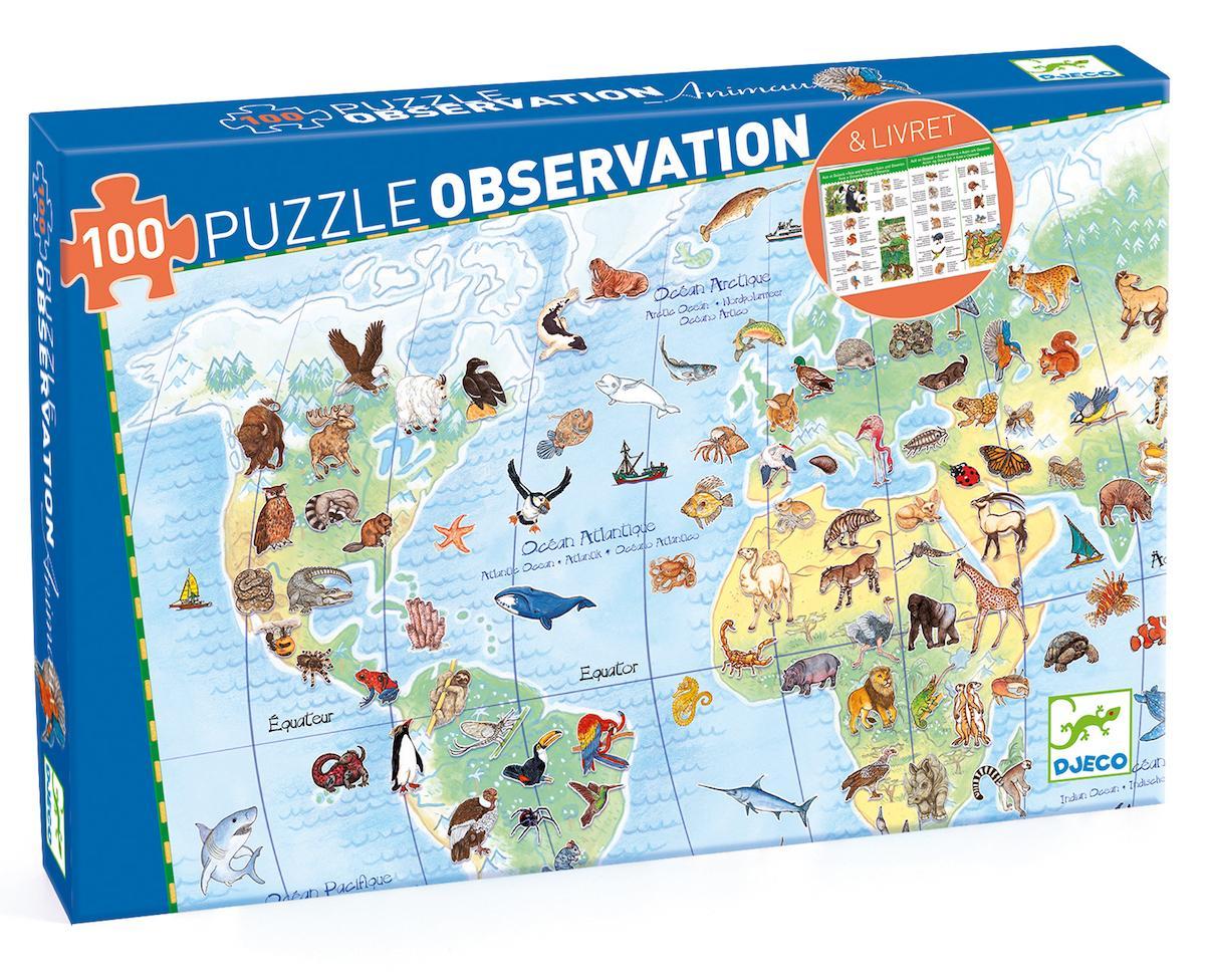 Puzzle d'observation - Animaux - 100 pcs