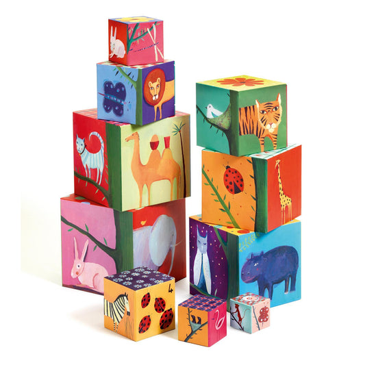 10 cubes animaux/chiffres - A partir de 1 an