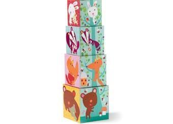 cubes à empiler 'animaux des bois'