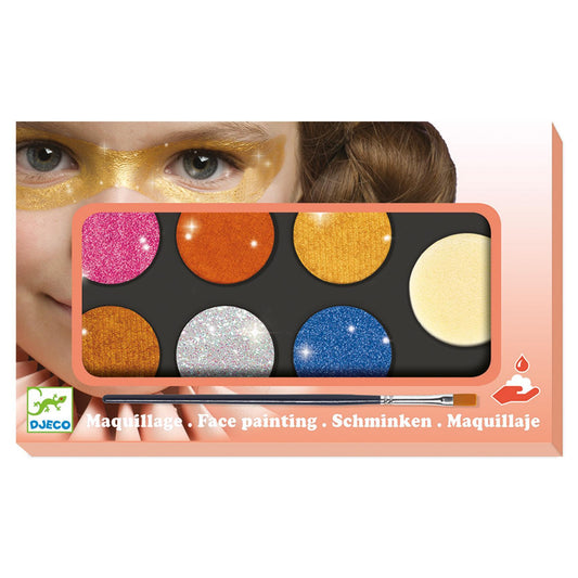 Palette maquillage 6 couleurs - Effet métal