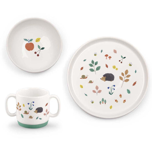 Set vaisselle en porcelaine - Pomme des bois