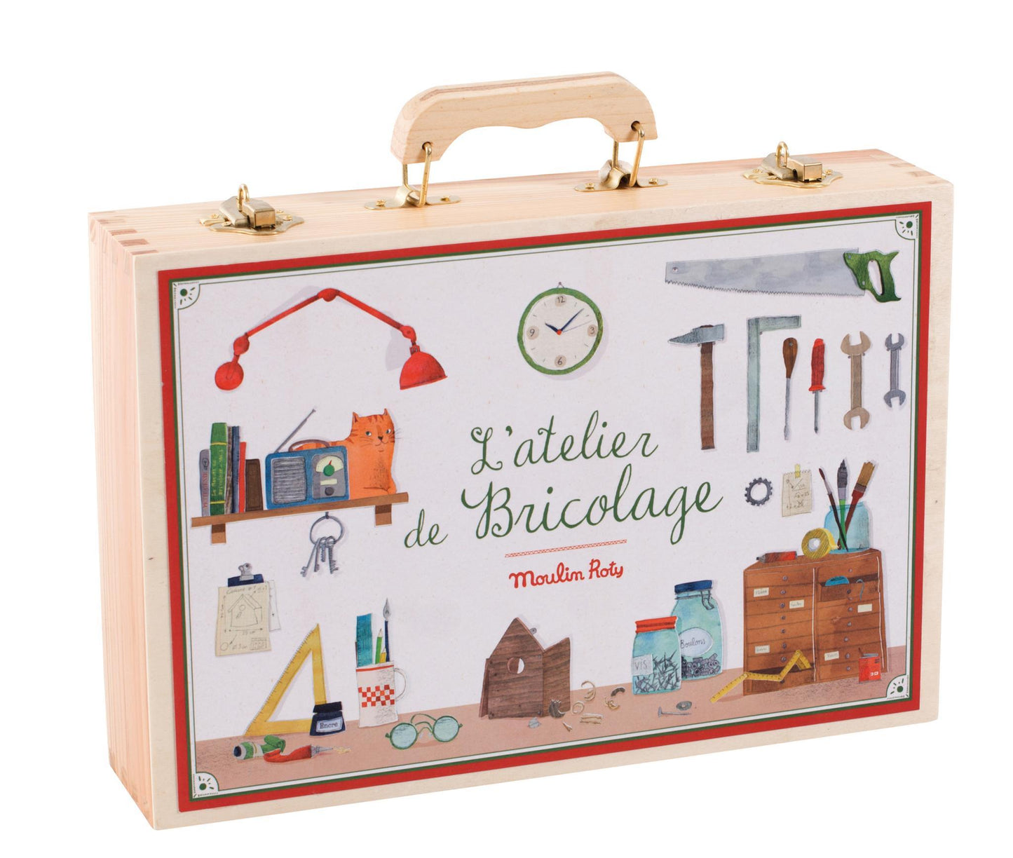 Valise de bricolage & 14 outils