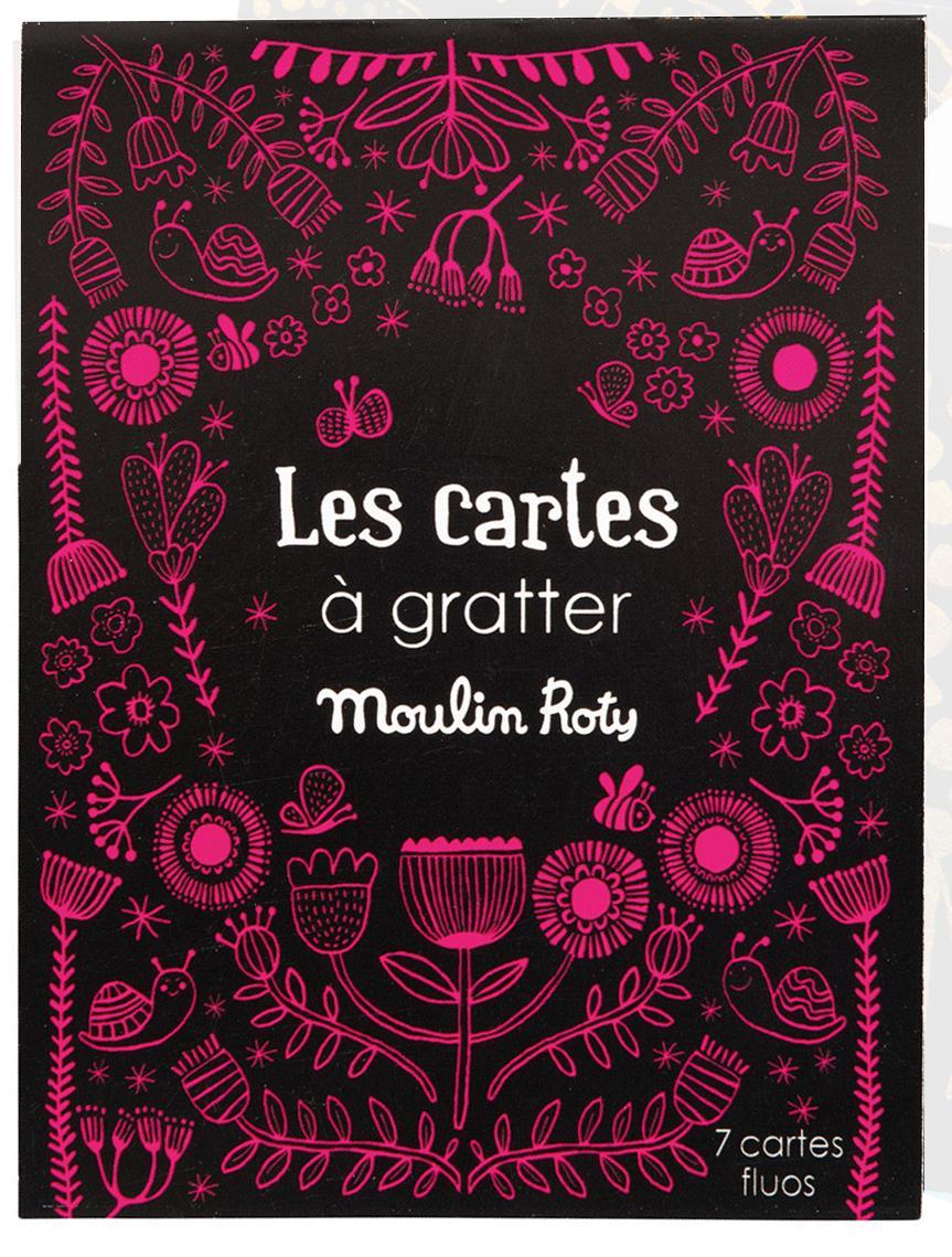 Cartes à gratter fluo