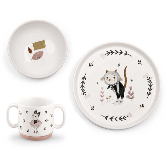 Set vaisselle en porcelaine - Après la pluie