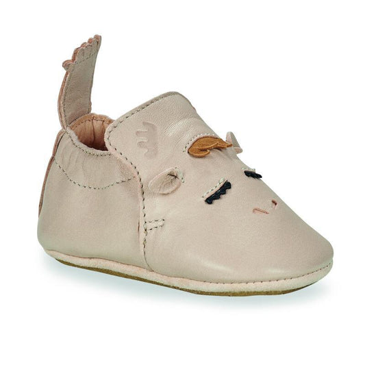 Chaussons en cuir avec semelle My Blublu - Chameau - Easy Peasy