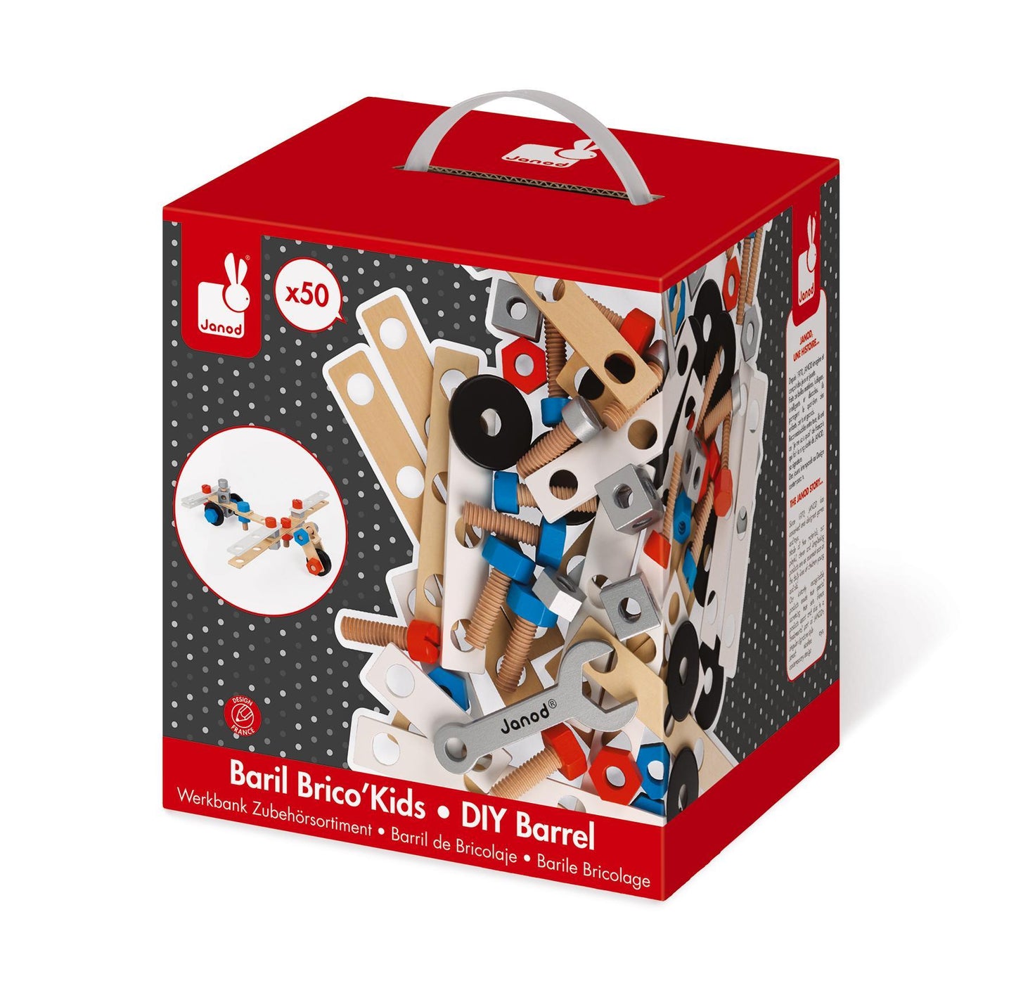 Baril Brico'Kids S (50 pc) - à partir de 3 ans