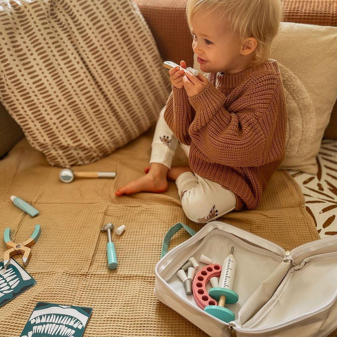 Malette du dentiste en bois