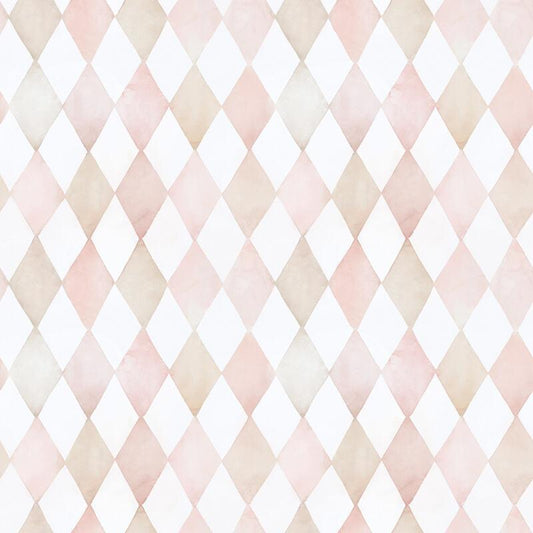 Papier peint (50cm x 10m) - Harlequin (Pink) - Lilipinso