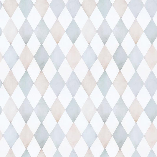 Papier peint (50cm x 10m) - Harlequin (Blue) - Lilipinso