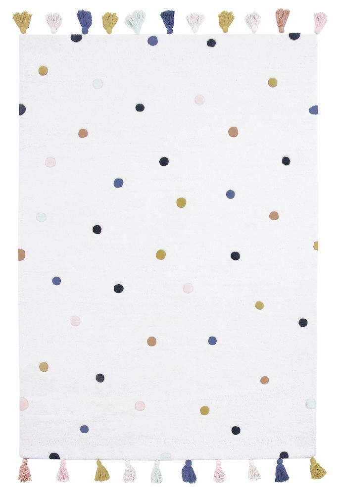 Tapis coton - Spots multico