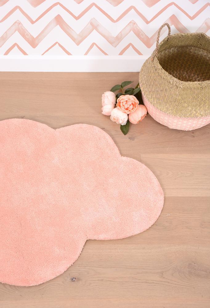 Tapis coton - Nuage - Apricot