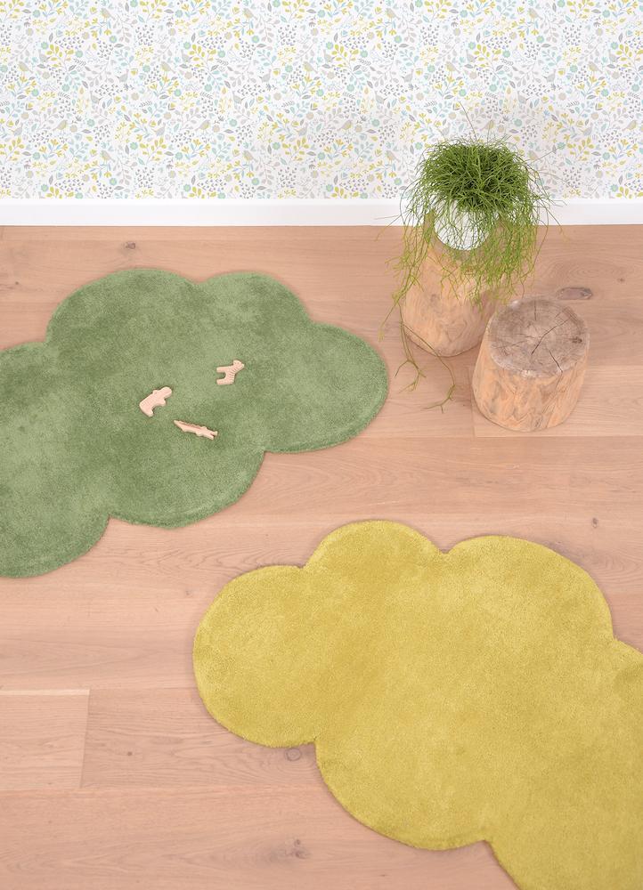 Tapis coton - Nuage - Mustard