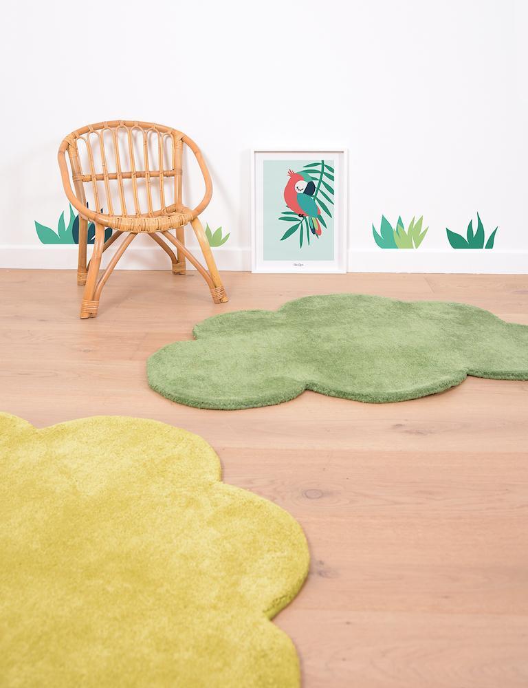 Tapis coton - Nuage - Mustard