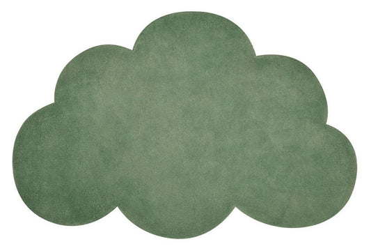 Tapis coton - Nuage - Kale green