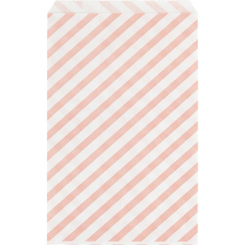 10 paper bags - pink stripes - My little day