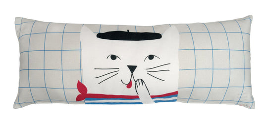 coussin long 'French cat'