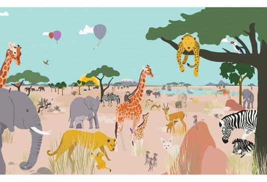 (offline) panneau extra pour Papier Peint Panorama Safari - XL - 400x250cm