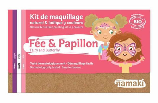 Kit de maquillage Bio 3 couleurs - Fée et papillon