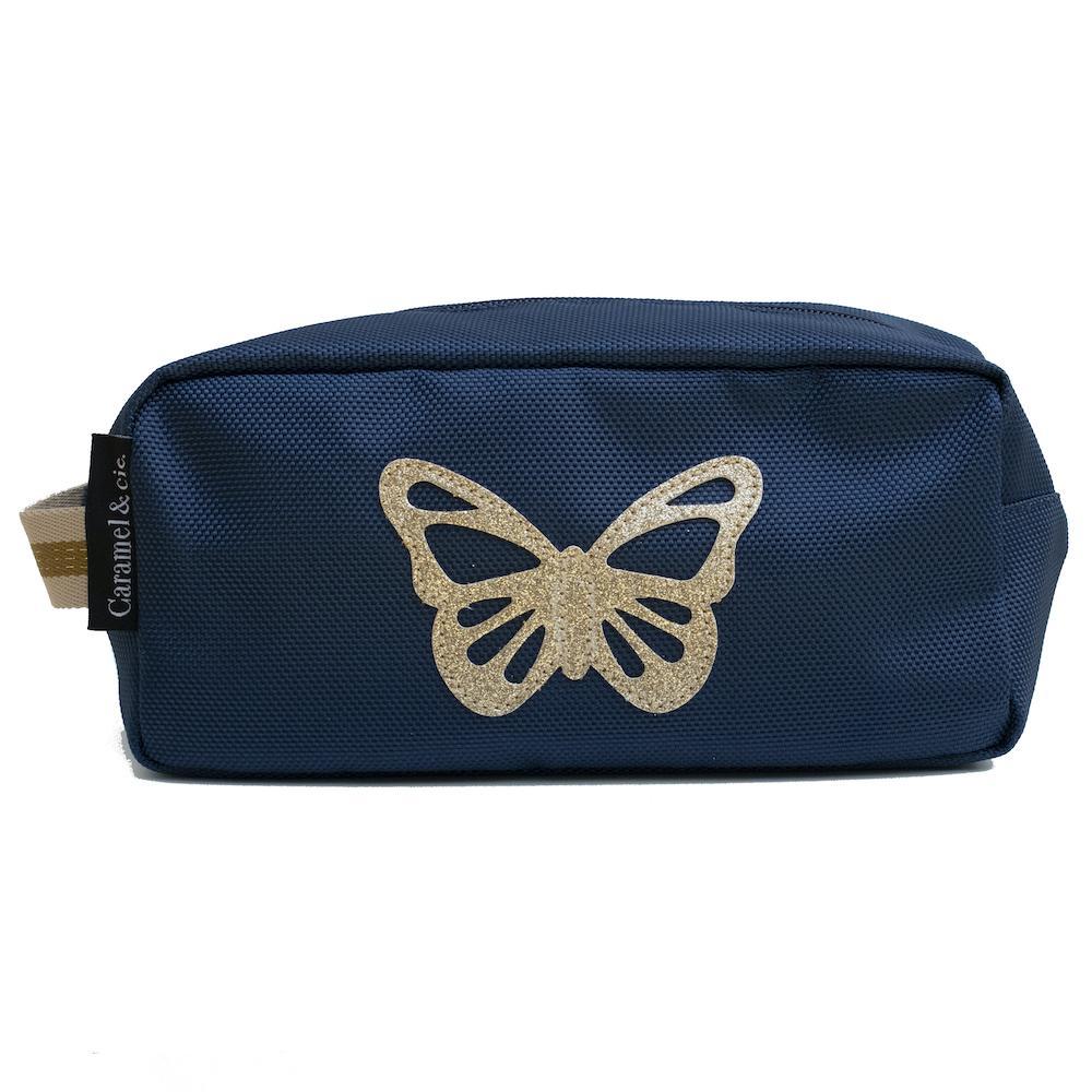 Trousse de toilette - Papillon bleu