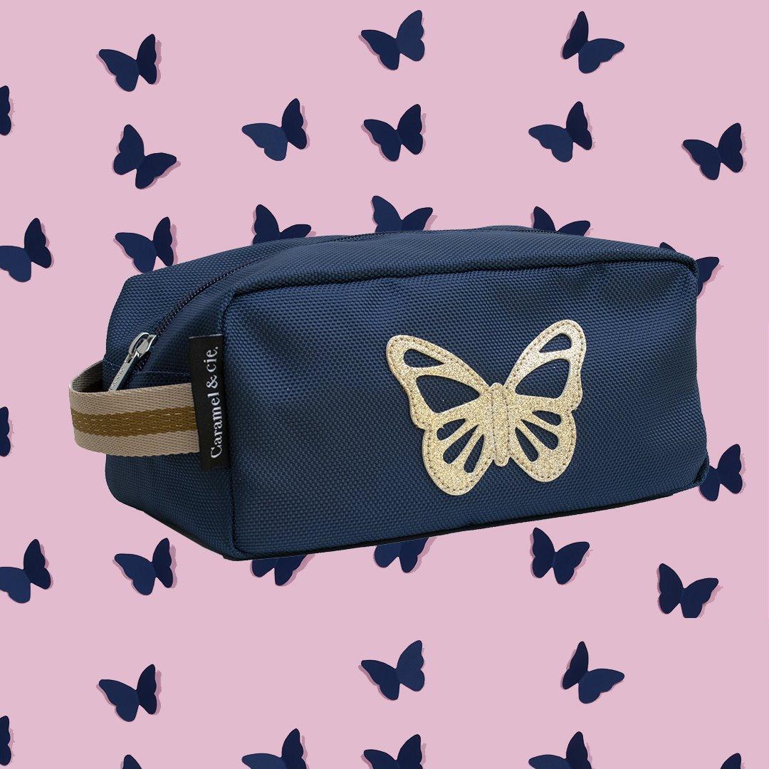 Trousse de toilette - Papillon bleu