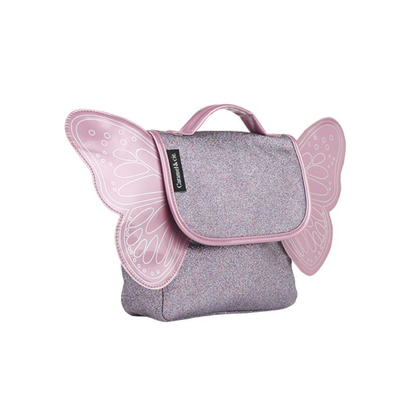 Wings School Bag S - Purple Glitter by Caramel & Cie