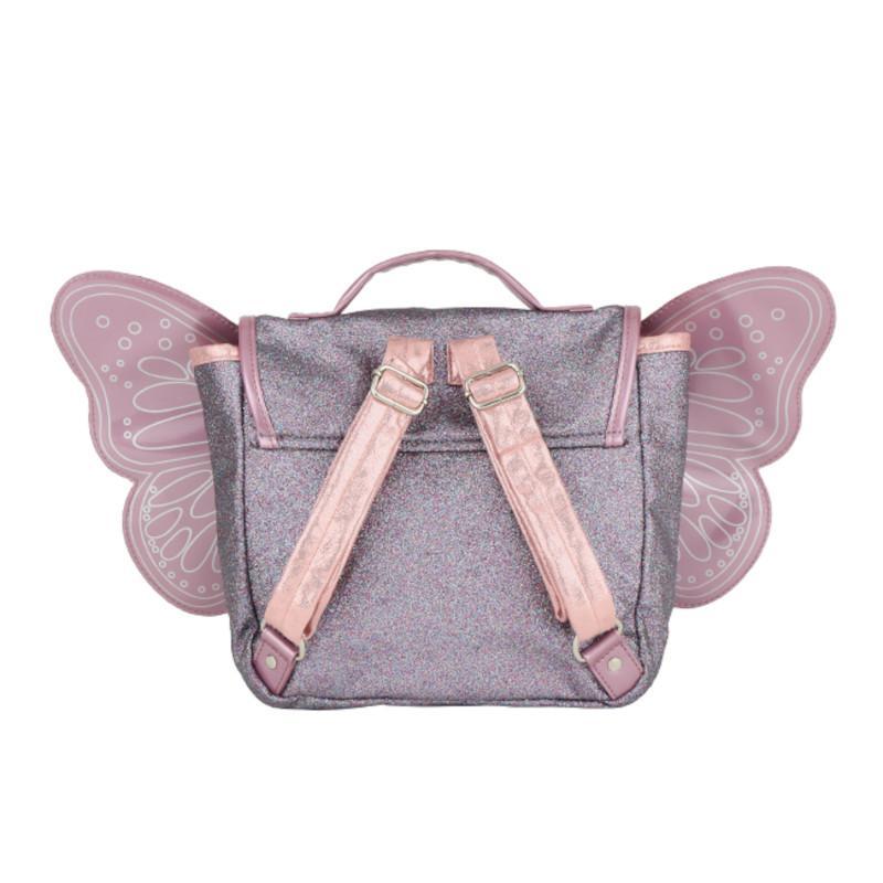 Wings School Bag S - Purple Glitter by Caramel & Cie