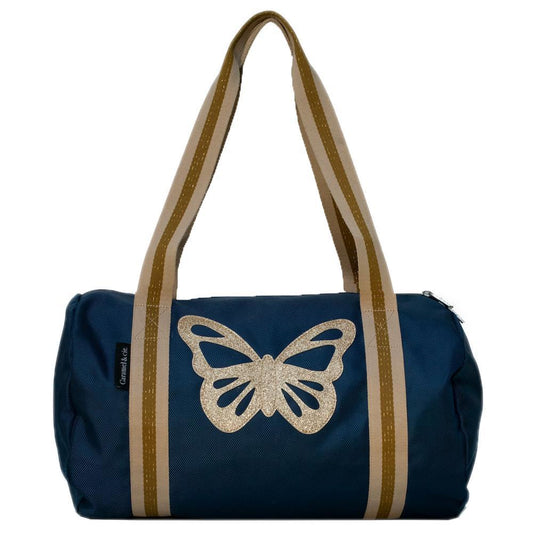 Sac polochon - Papillon bleu