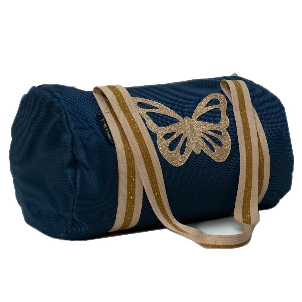 Sac polochon - Papillon bleu