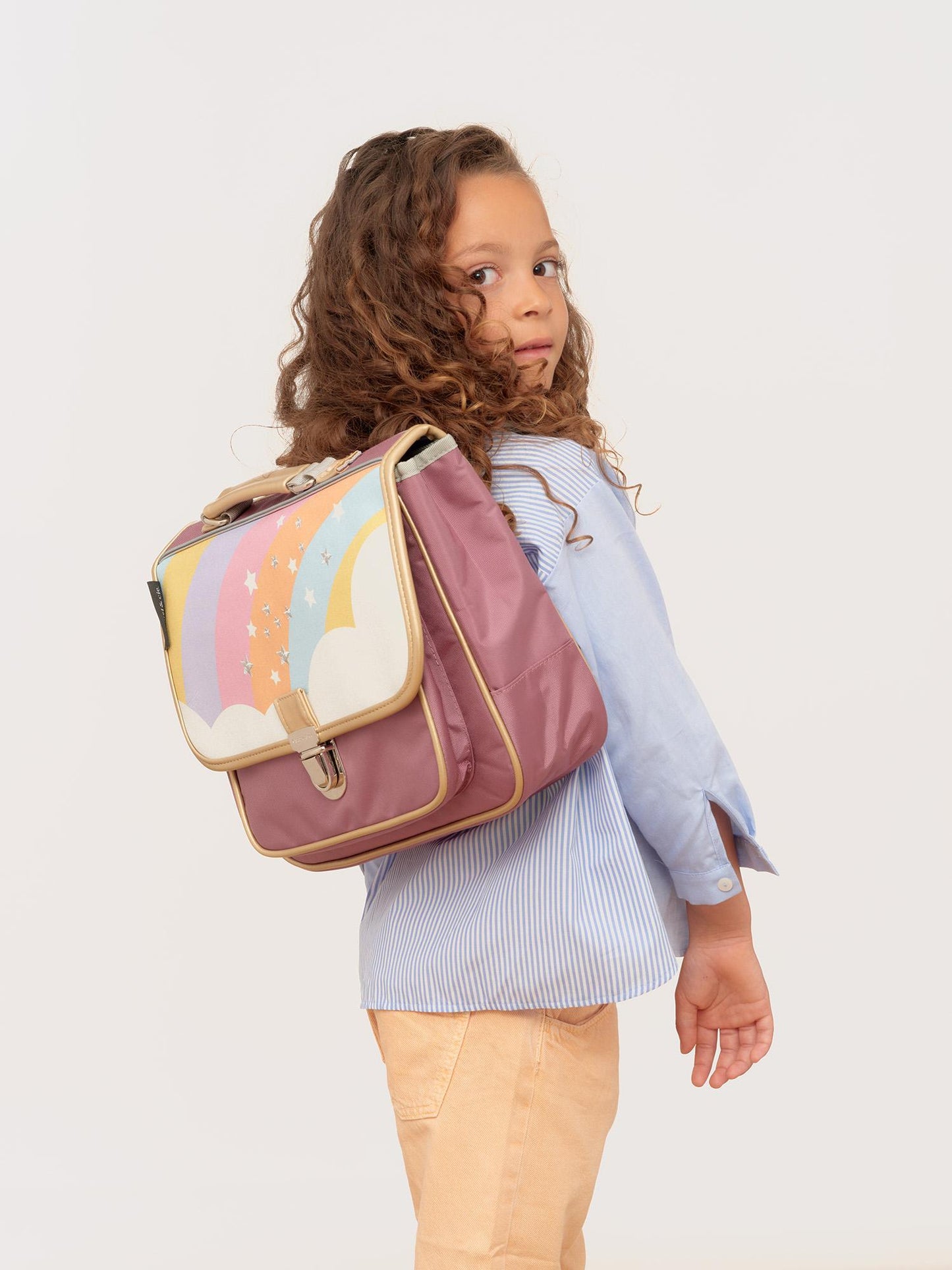 Starry Rainbow S School Bag by Caramel & Cie