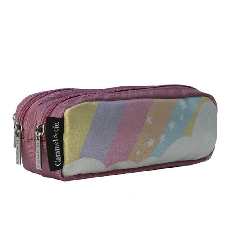 Trousse double - Arc en ciel étoilé