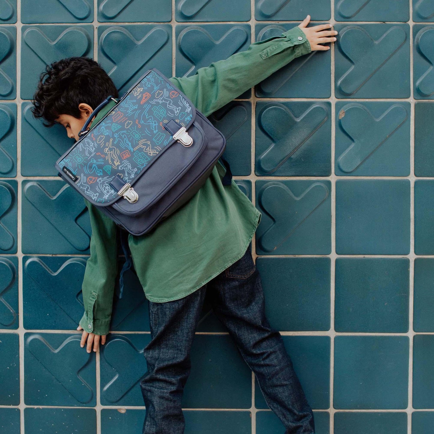 Skate Park School Bag M by Caramel & Cie