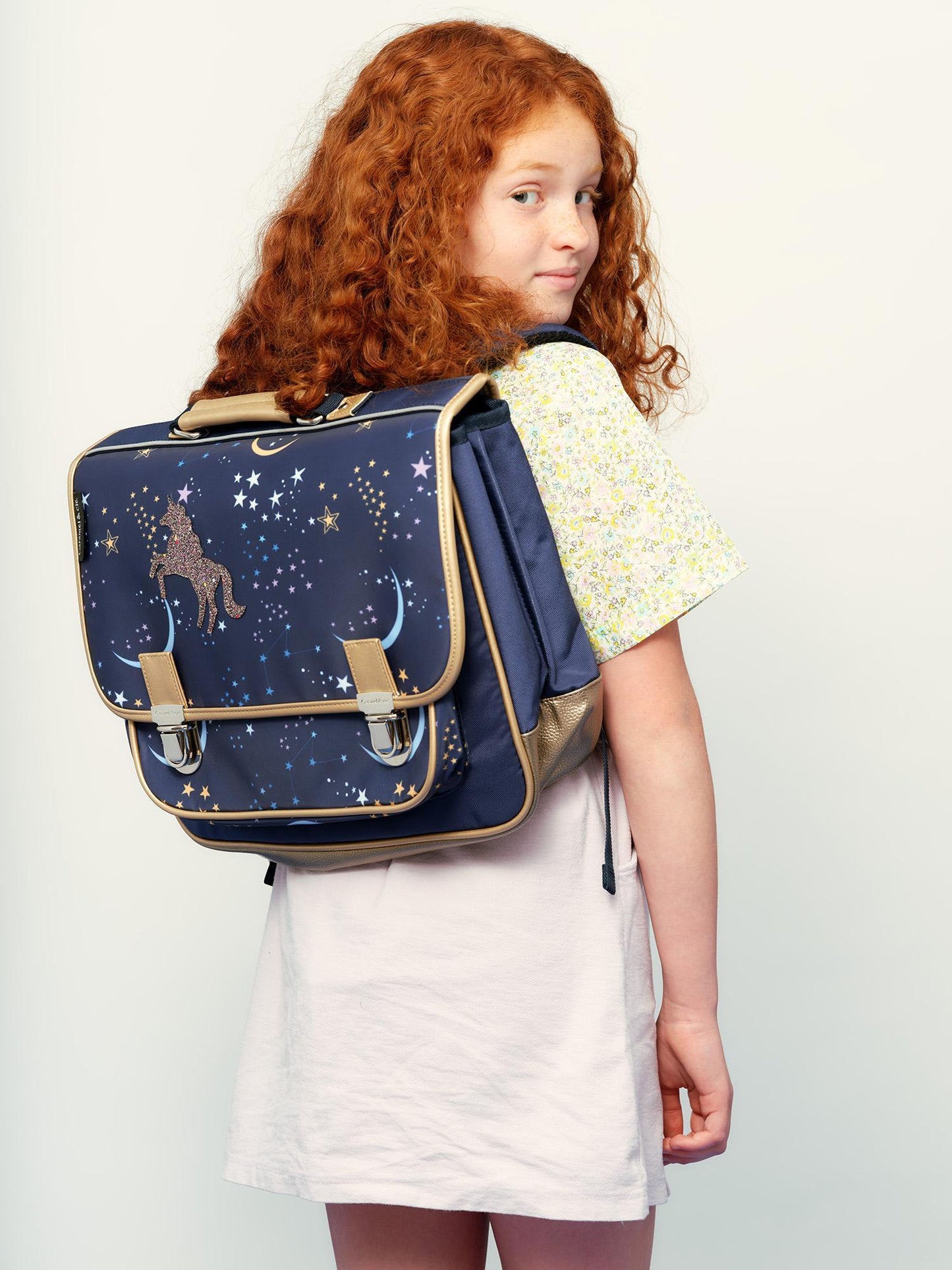 Large schoolbag - Night Constellation. by Caramel & Cie