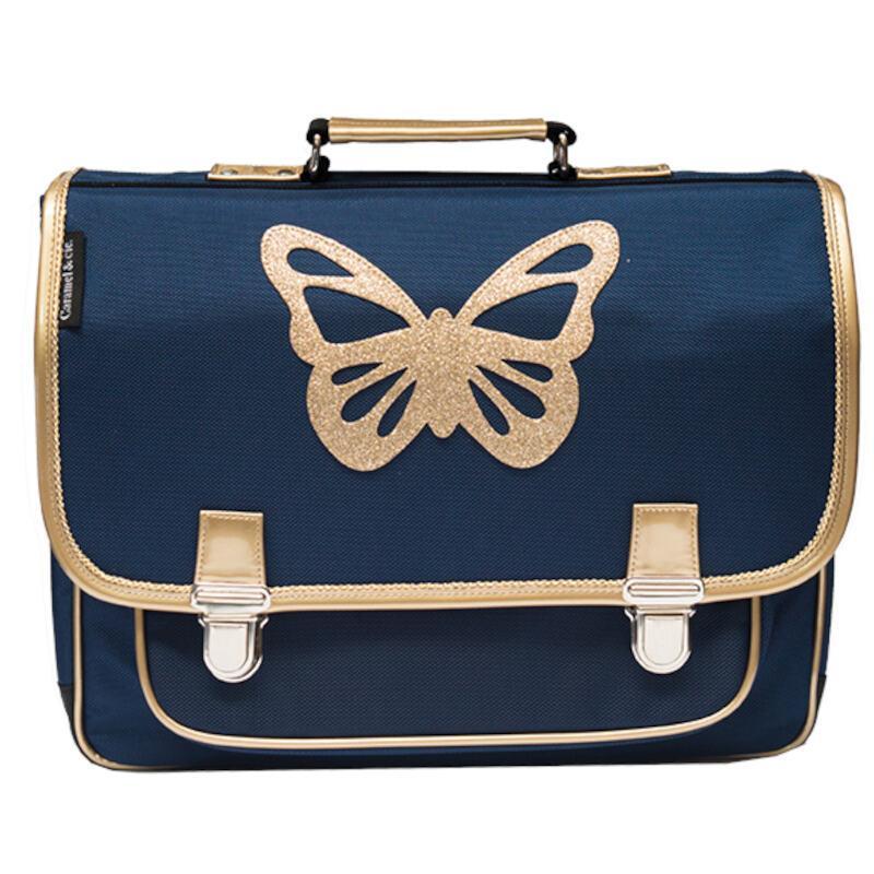 Large Butterfly Navy Blue Backpack by Caramel & Cie