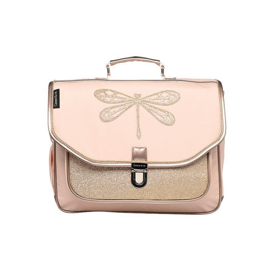 Pink Dragonfly Medium School Bag by Caramel & Cie