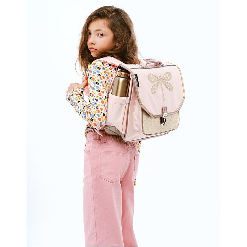 Pink Dragonfly Medium School Bag by Caramel & Cie